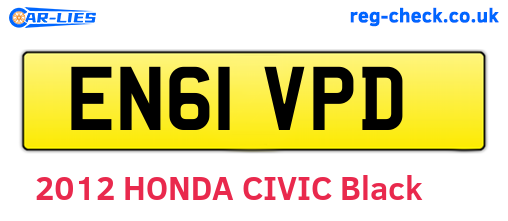 EN61VPD are the vehicle registration plates.