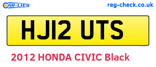 HJ12UTS are the vehicle registration plates.