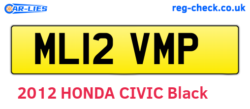 ML12VMP are the vehicle registration plates.