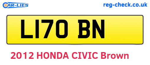 L17OBN are the vehicle registration plates.