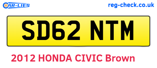 SD62NTM are the vehicle registration plates.