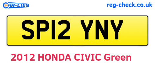 SP12YNY are the vehicle registration plates.