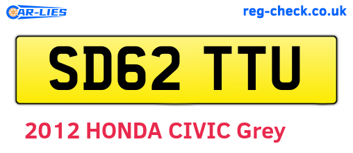 SD62TTU are the vehicle registration plates.