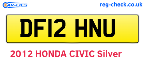 DF12HNU are the vehicle registration plates.