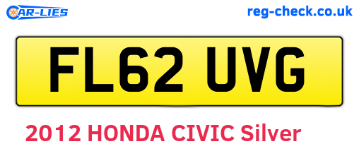 FL62UVG are the vehicle registration plates.