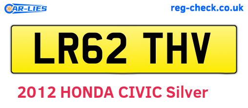 LR62THV are the vehicle registration plates.