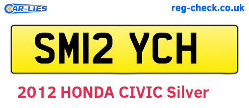 SM12YCH are the vehicle registration plates.