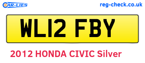 WL12FBY are the vehicle registration plates.