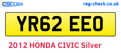 YR62EEO are the vehicle registration plates.