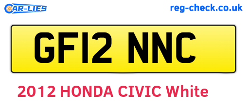 GF12NNC are the vehicle registration plates.