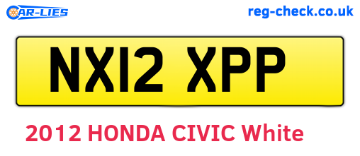 NX12XPP are the vehicle registration plates.