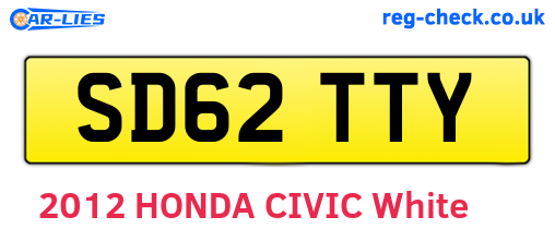 SD62TTY are the vehicle registration plates.