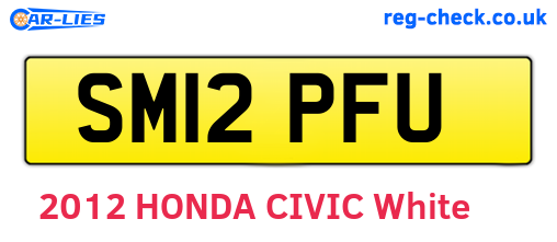 SM12PFU are the vehicle registration plates.