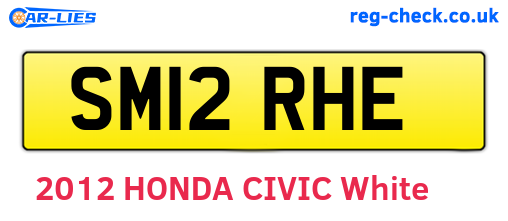 SM12RHE are the vehicle registration plates.