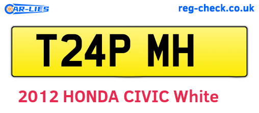 T24PMH are the vehicle registration plates.