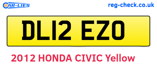 DL12EZO are the vehicle registration plates.
