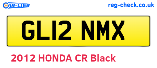 GL12NMX are the vehicle registration plates.