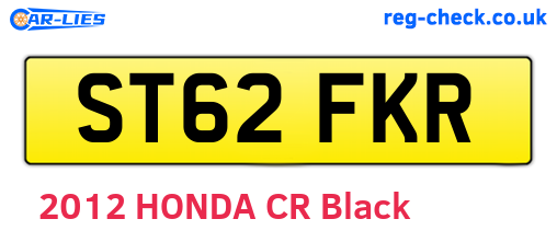 ST62FKR are the vehicle registration plates.