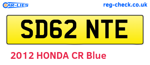 SD62NTE are the vehicle registration plates.