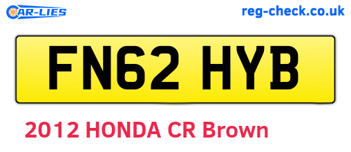 FN62HYB are the vehicle registration plates.