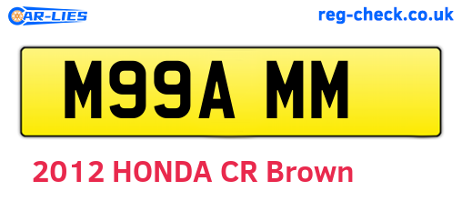 M99AMM are the vehicle registration plates.