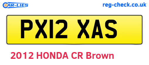 PX12XAS are the vehicle registration plates.