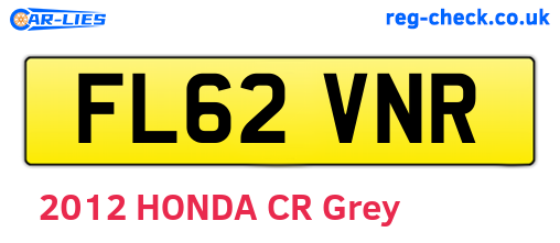 FL62VNR are the vehicle registration plates.