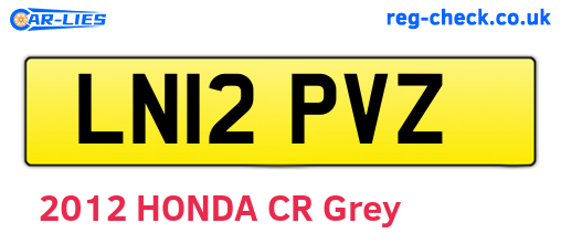 LN12PVZ are the vehicle registration plates.