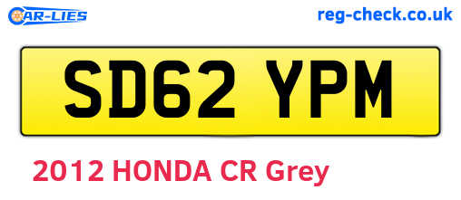 SD62YPM are the vehicle registration plates.
