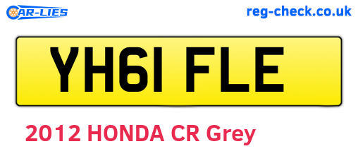 YH61FLE are the vehicle registration plates.