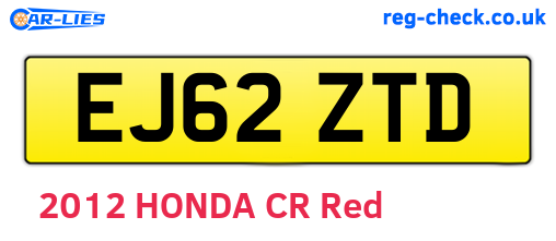 EJ62ZTD are the vehicle registration plates.