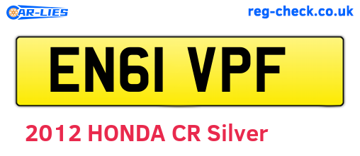 EN61VPF are the vehicle registration plates.