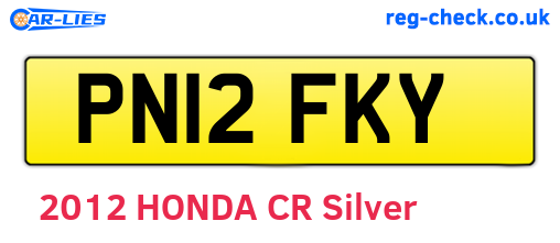 PN12FKY are the vehicle registration plates.