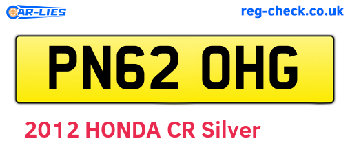 PN62OHG are the vehicle registration plates.