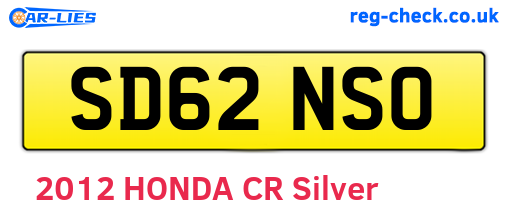 SD62NSO are the vehicle registration plates.