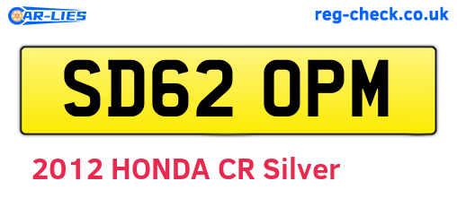 SD62OPM are the vehicle registration plates.