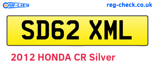 SD62XML are the vehicle registration plates.