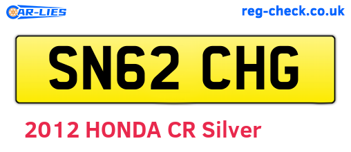 SN62CHG are the vehicle registration plates.