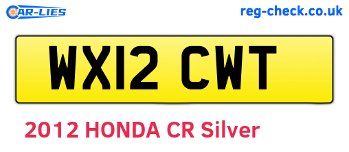 WX12CWT are the vehicle registration plates.