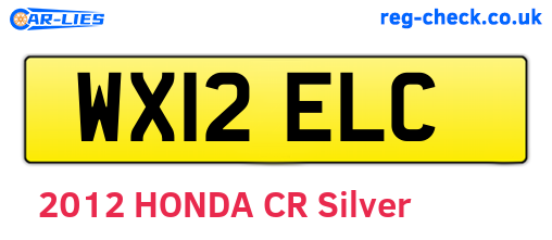 WX12ELC are the vehicle registration plates.