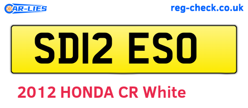 SD12ESO are the vehicle registration plates.