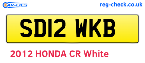 SD12WKB are the vehicle registration plates.