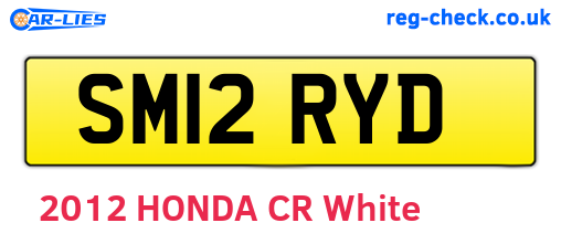SM12RYD are the vehicle registration plates.