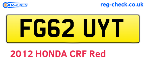 FG62UYT are the vehicle registration plates.