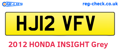 HJ12VFV are the vehicle registration plates.