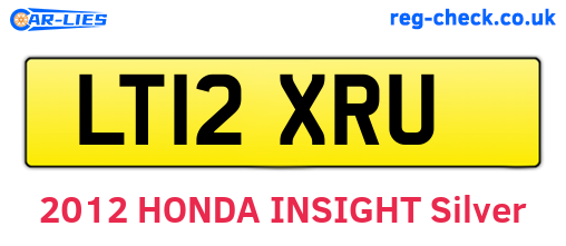 LT12XRU are the vehicle registration plates.