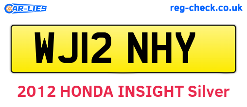 WJ12NHY are the vehicle registration plates.