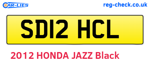 SD12HCL are the vehicle registration plates.