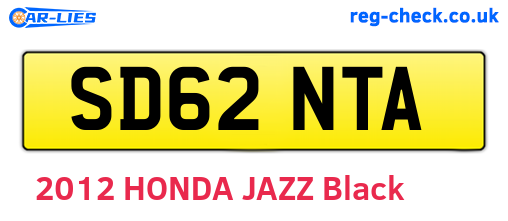 SD62NTA are the vehicle registration plates.