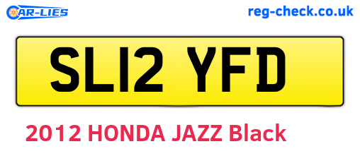 SL12YFD are the vehicle registration plates.